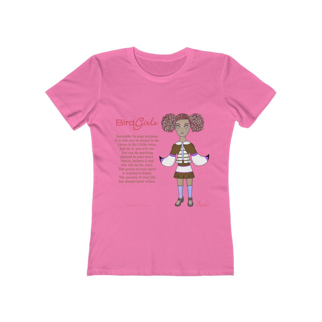 Barbet Poem Women's The Boyfriend Tee - thebirdgirls.com