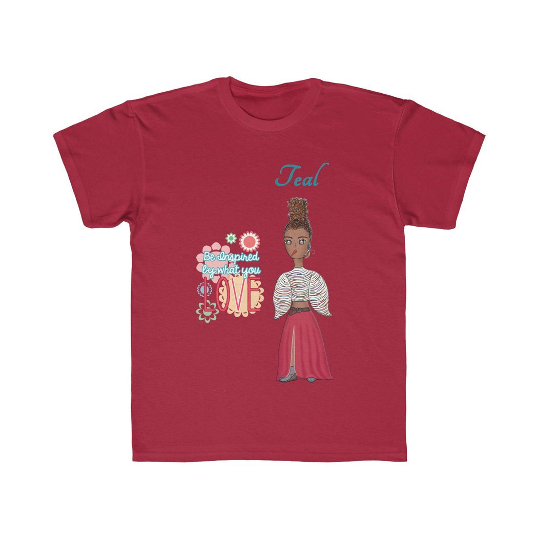 Teal Kids Regular Fit Tee - The BirdGirls