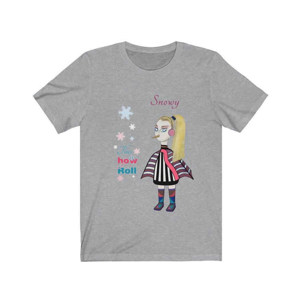Snowy Unisex Jersey Short Sleeve Tee - The BirdGirls