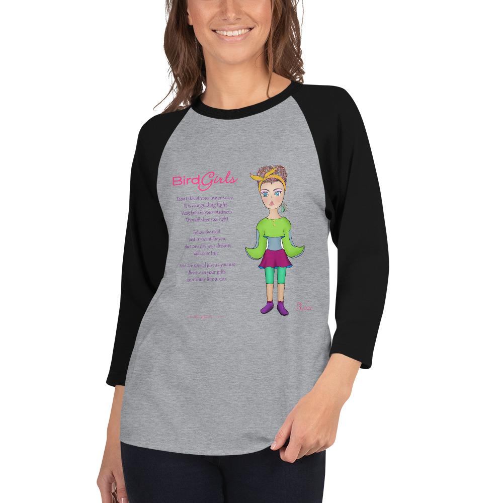 Belize 3/4 sleeve raglan shirt - The BirdGirls