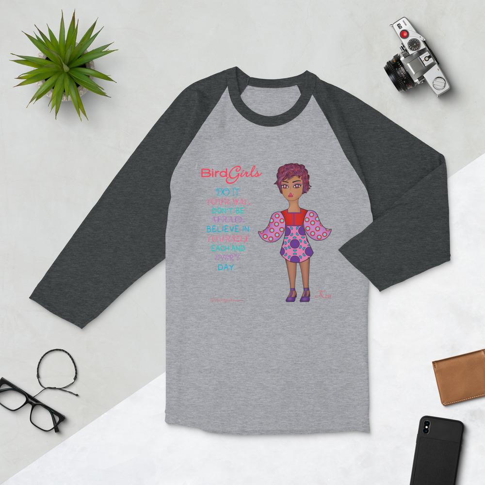 Kea 3/4 sleeve raglan shirt - The BirdGirls