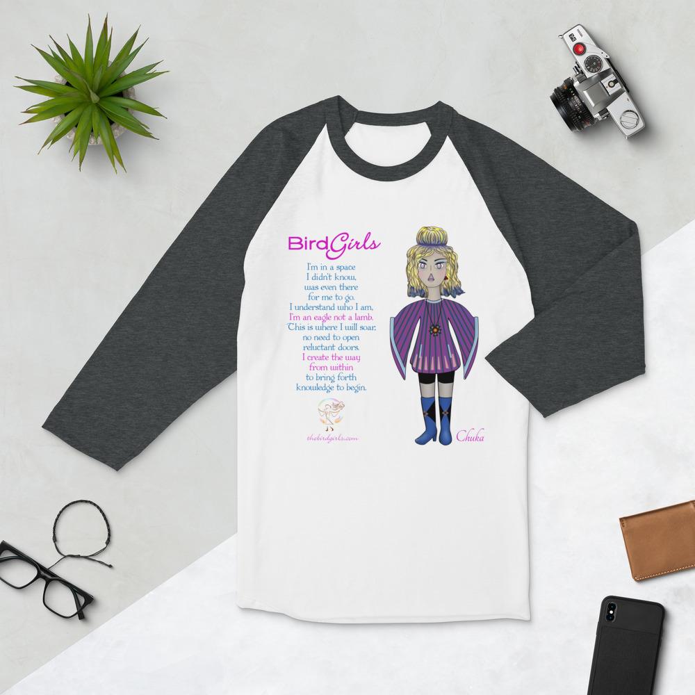 Chukar 3/4 sleeve raglan shirt - The BirdGirls