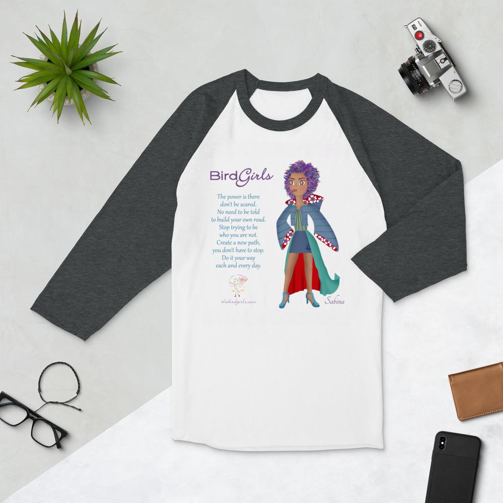 Sabina 3/4 sleeve raglan shirt - The BirdGirls