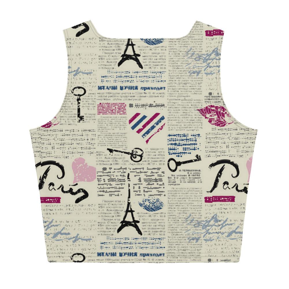 BirdGirls News Print Sublimation Cut & Sew Crop Top - The BirdGirls