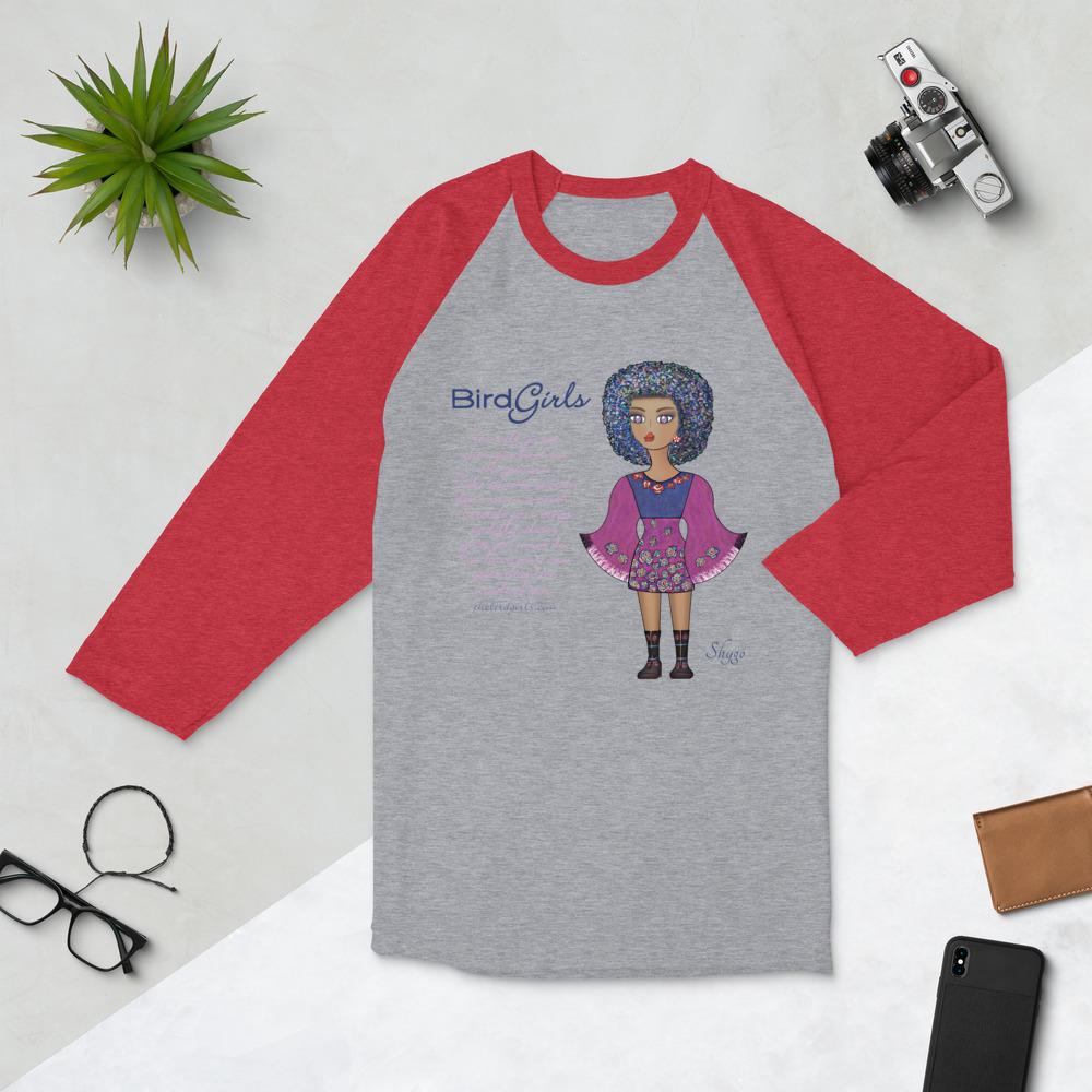 Shygo 3/4 sleeve raglan shirt - The BirdGirls