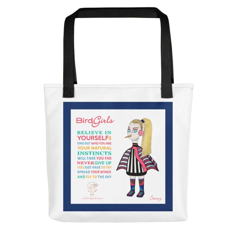 Snowy Tote bag - thebirdgirls.com