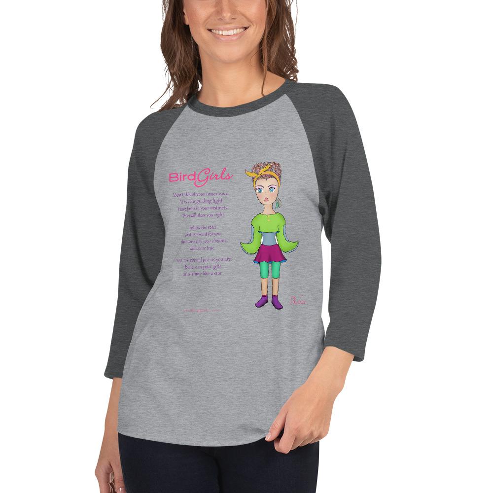 Belize 3/4 sleeve raglan shirt - The BirdGirls