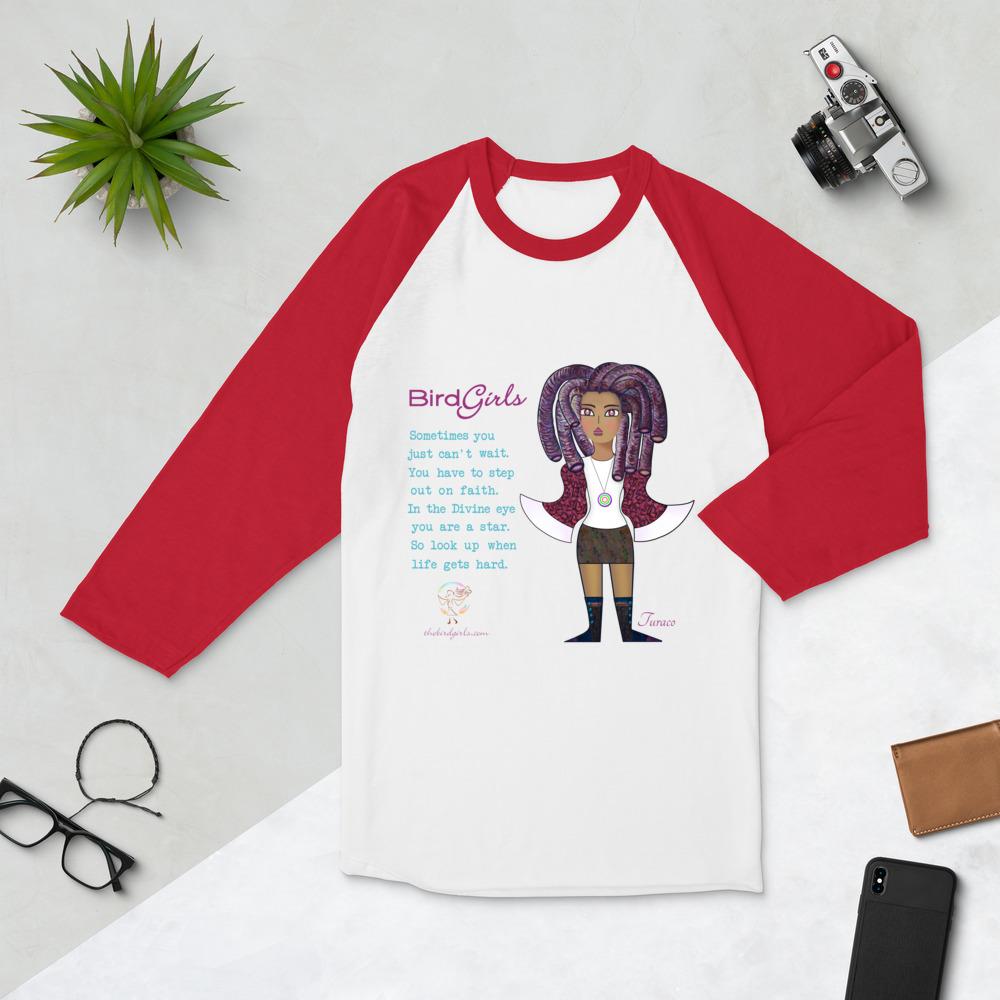 Turaco 3/4 sleeve raglan shirt - The BirdGirls