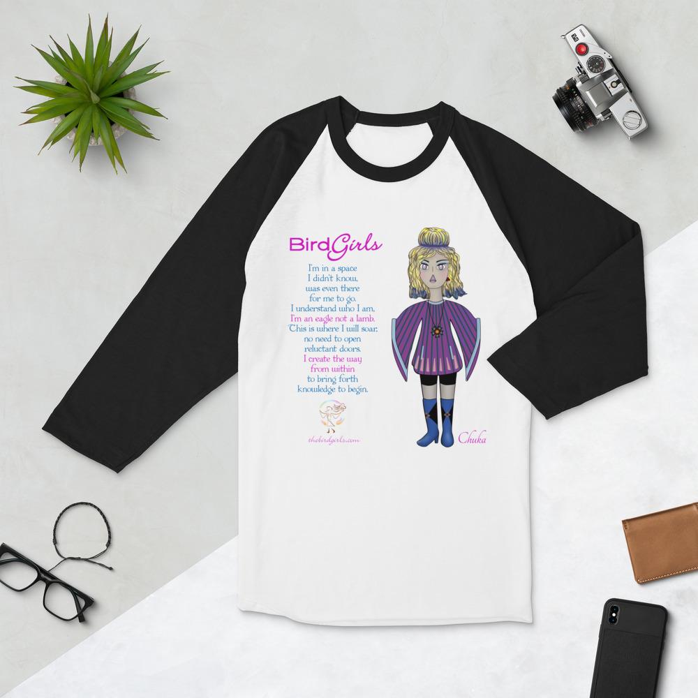 Chukar 3/4 sleeve raglan shirt - The BirdGirls