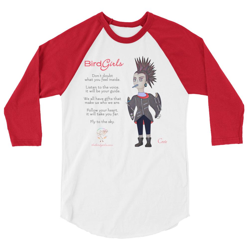 Crete 3/4 sleeve raglan shirt - The BirdGirls