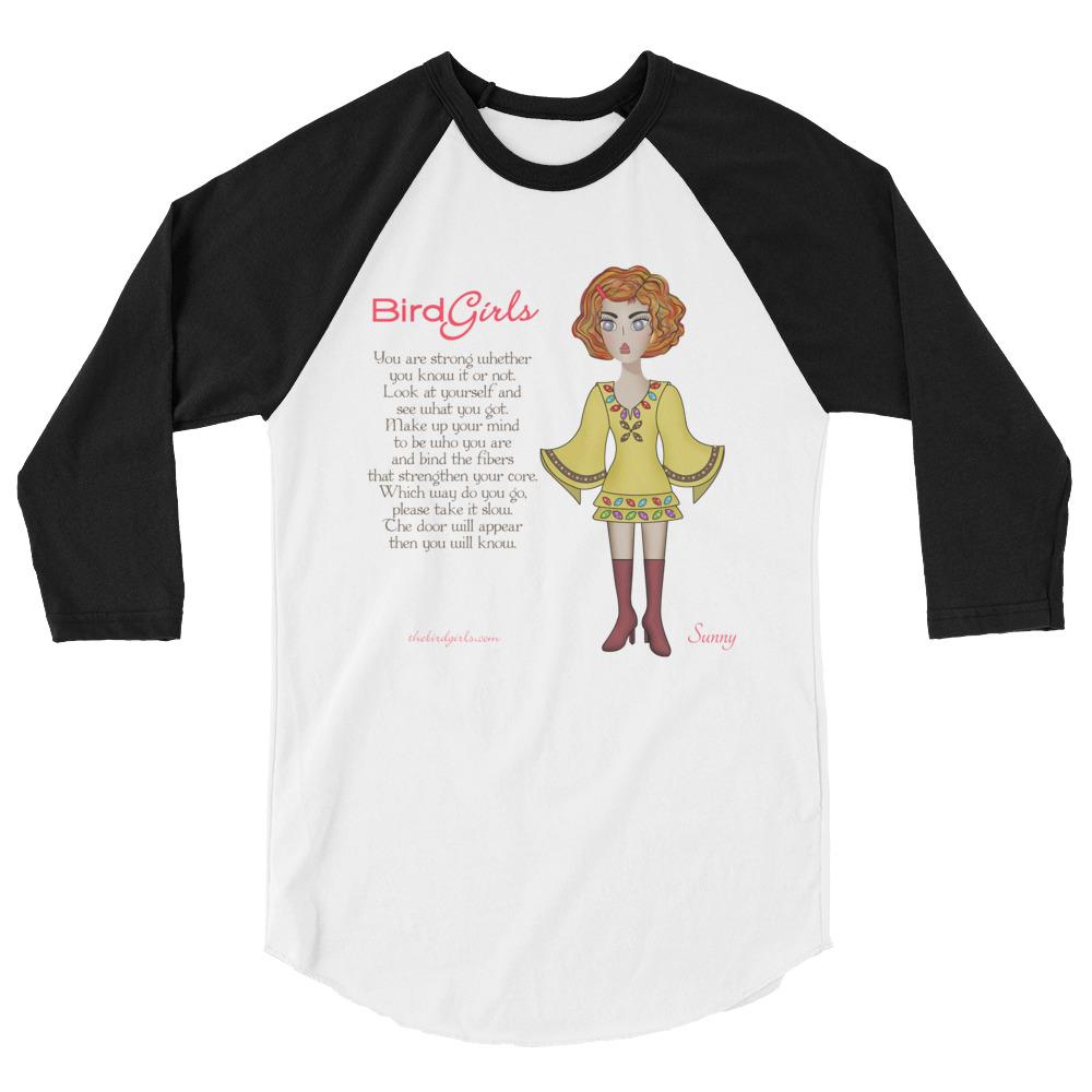 Sunny 3/4 sleeve raglan shirt - The BirdGirls