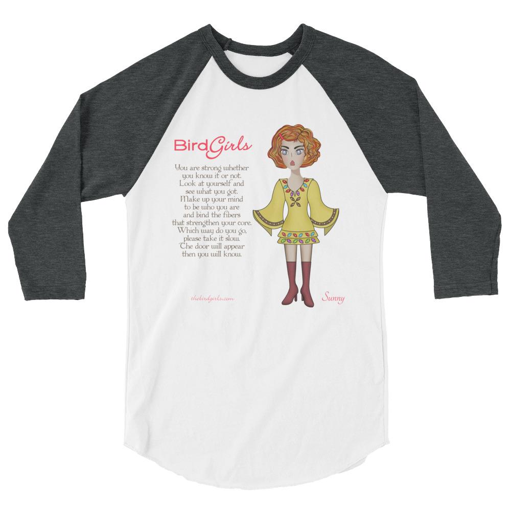 Sunny 3/4 sleeve raglan shirt - The BirdGirls