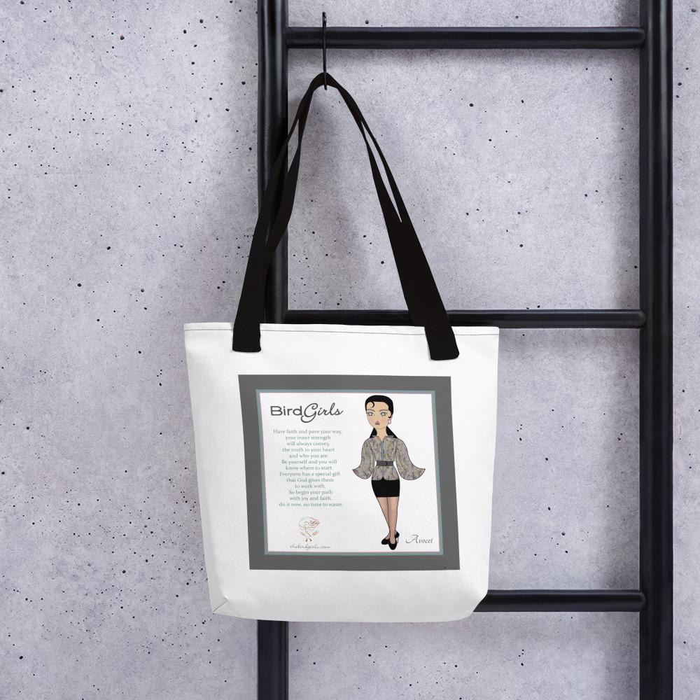Black Feather Tote bag - The BirdGirls