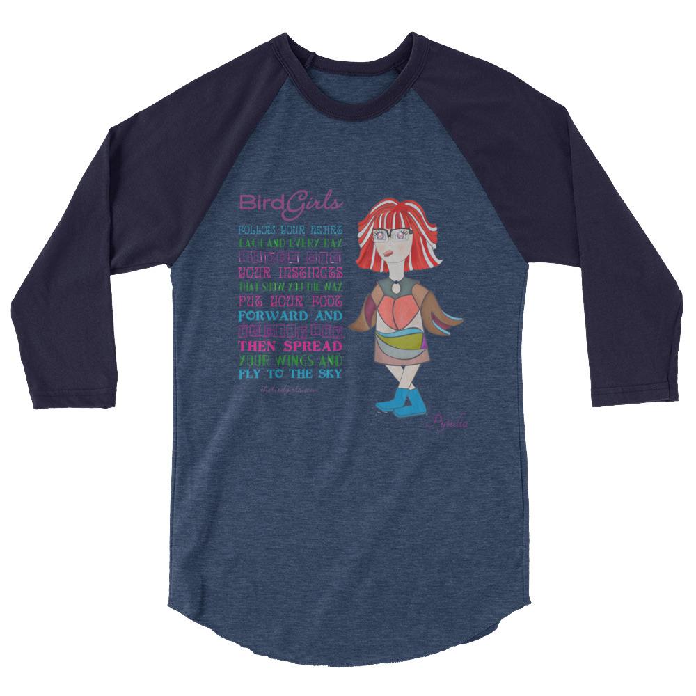 Pytualia 3/4 sleeve raglan shirt - The BirdGirls
