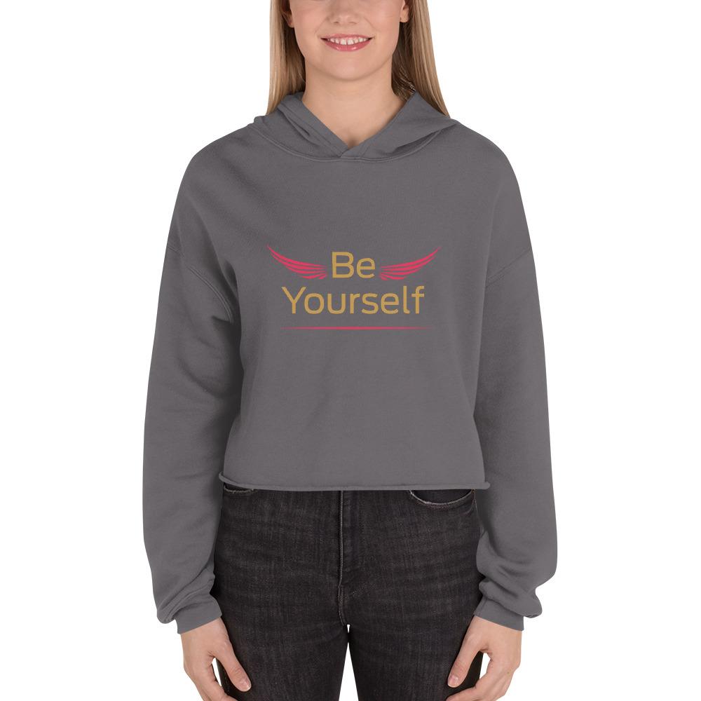 BirdGirls Be Yourself World Crop Hoodie - The BirdGirls