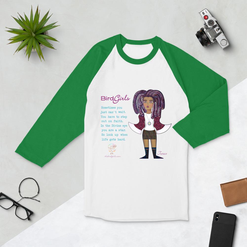 Turaco 3/4 sleeve raglan shirt - The BirdGirls