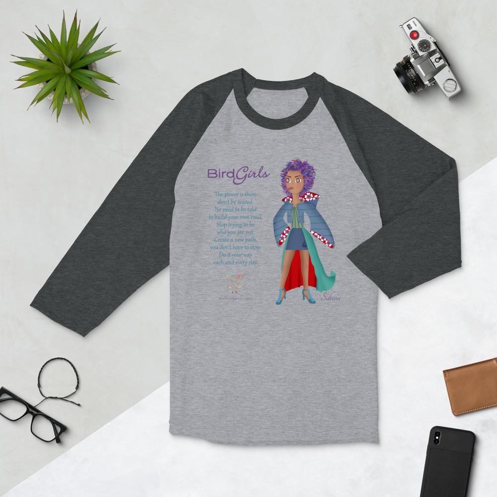 Sabina 3/4 sleeve raglan shirt - The BirdGirls