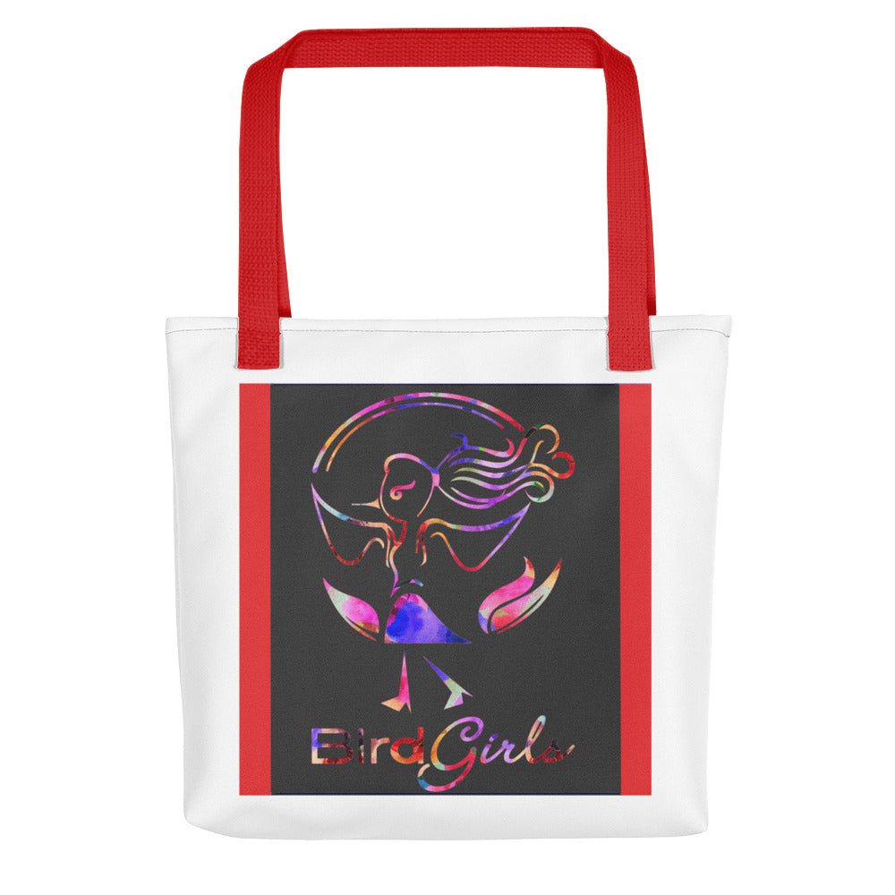 Black Mulit-Colored BirdGirl Tote bag - thebirdgirls.com