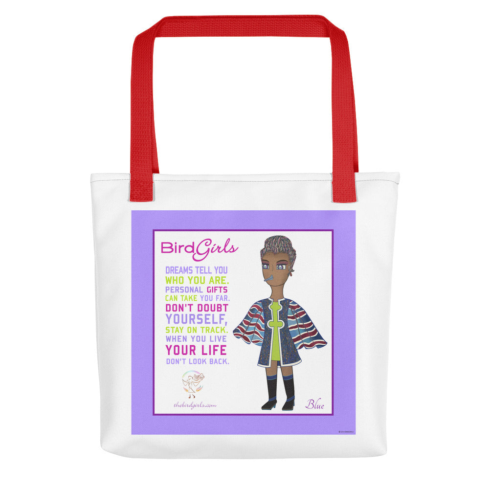 Blue Tote bag - thebirdgirls.com