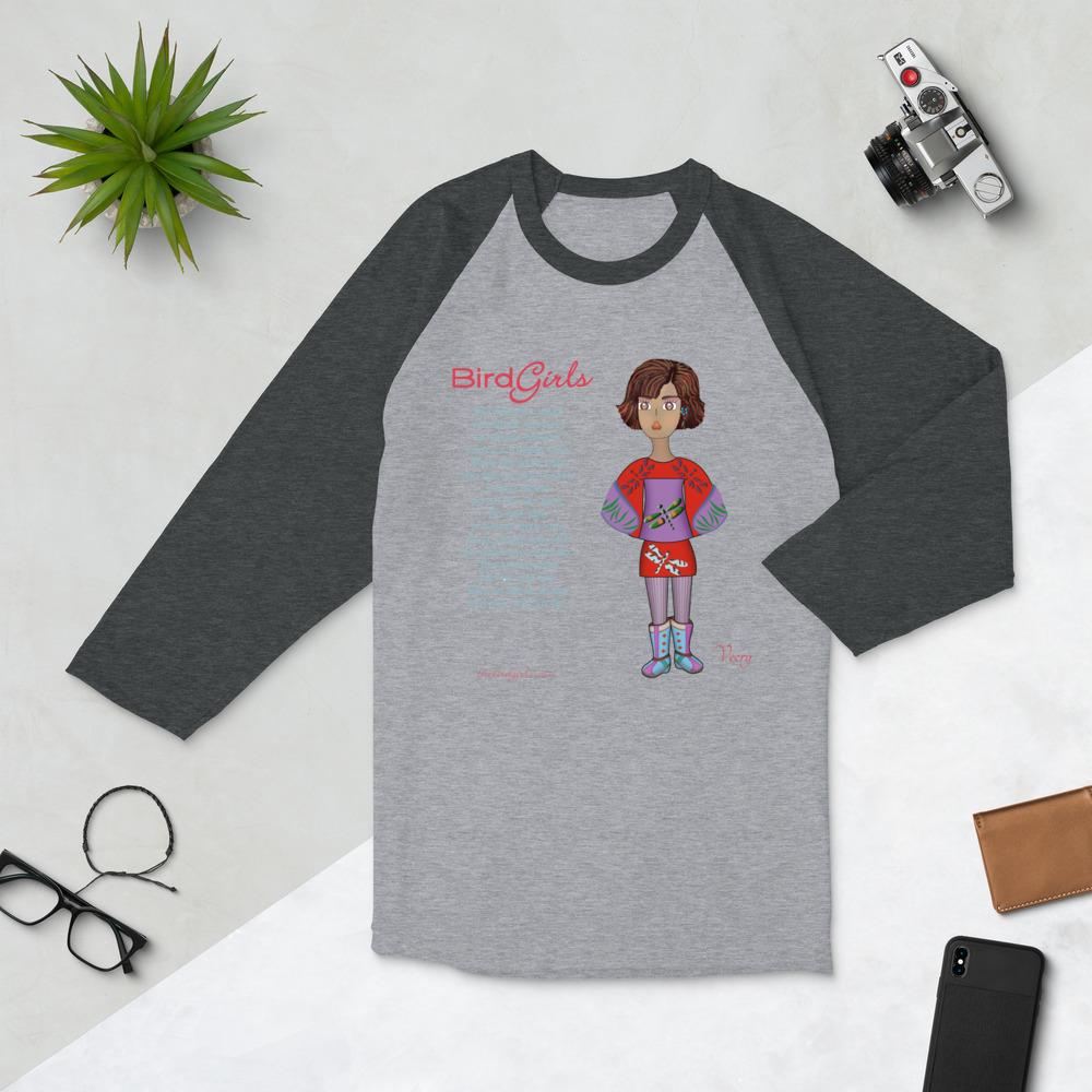 Veery 3/4 sleeve raglan shirt - The BirdGirls
