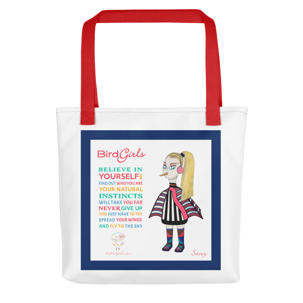Snowy Tote bag - thebirdgirls.com