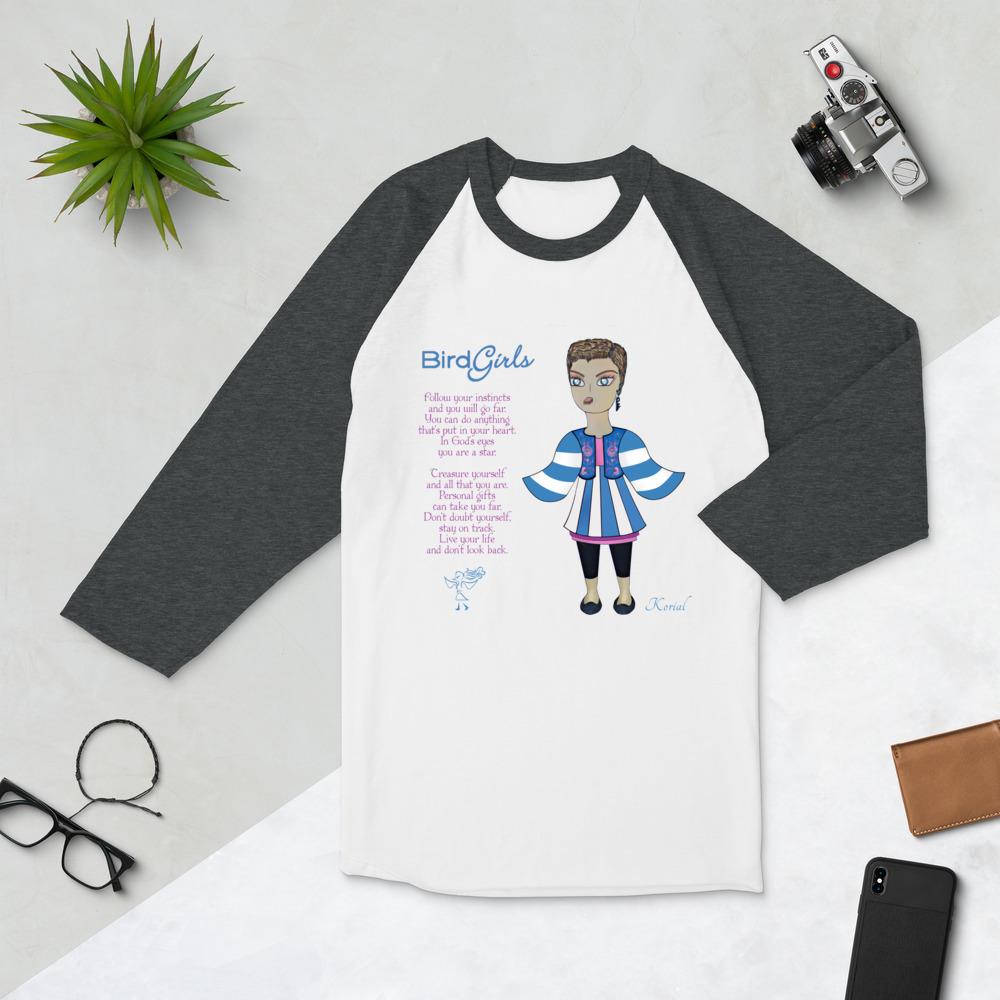 Korial 3/4 sleeve raglan shirt - The BirdGirls