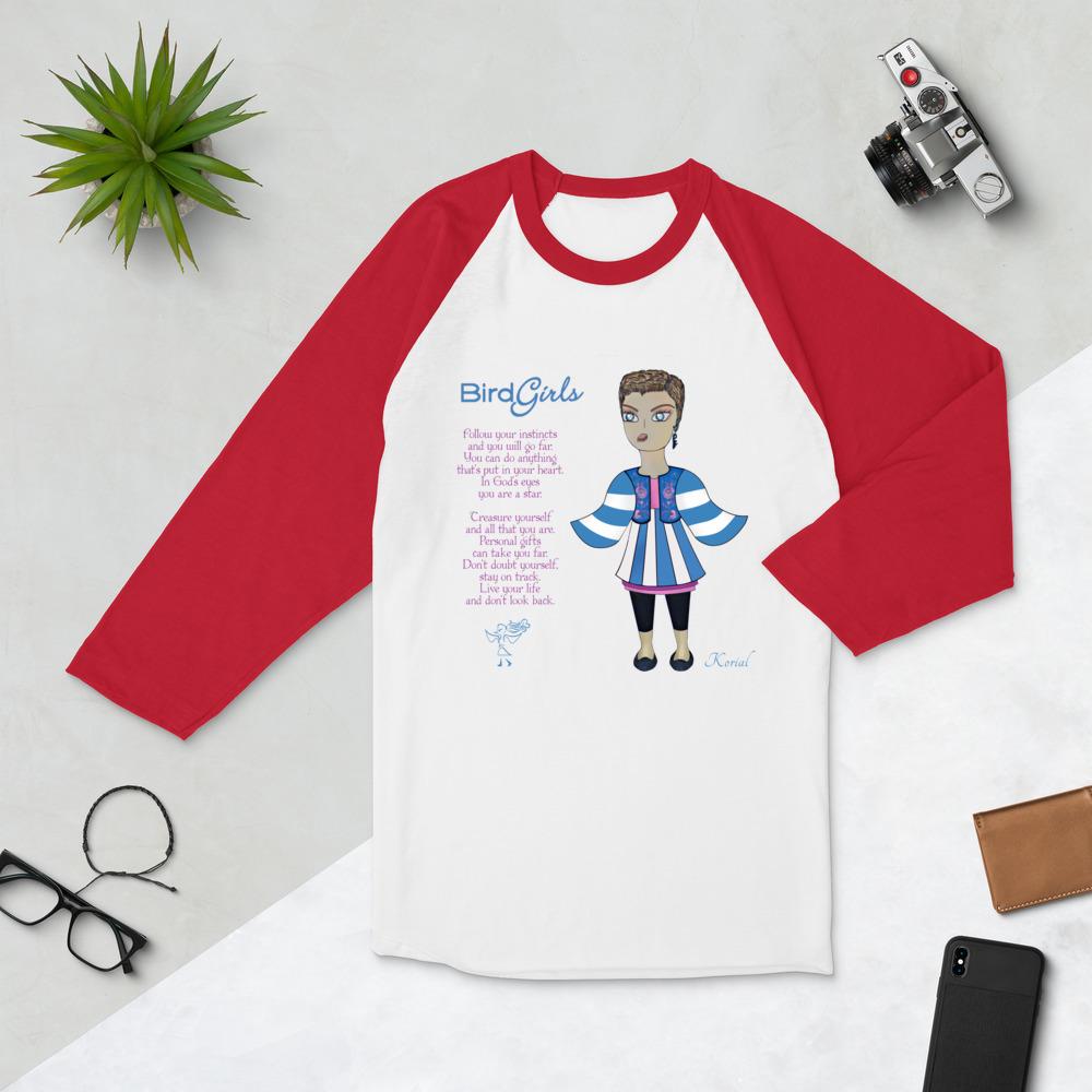 Korial 3/4 sleeve raglan shirt - The BirdGirls