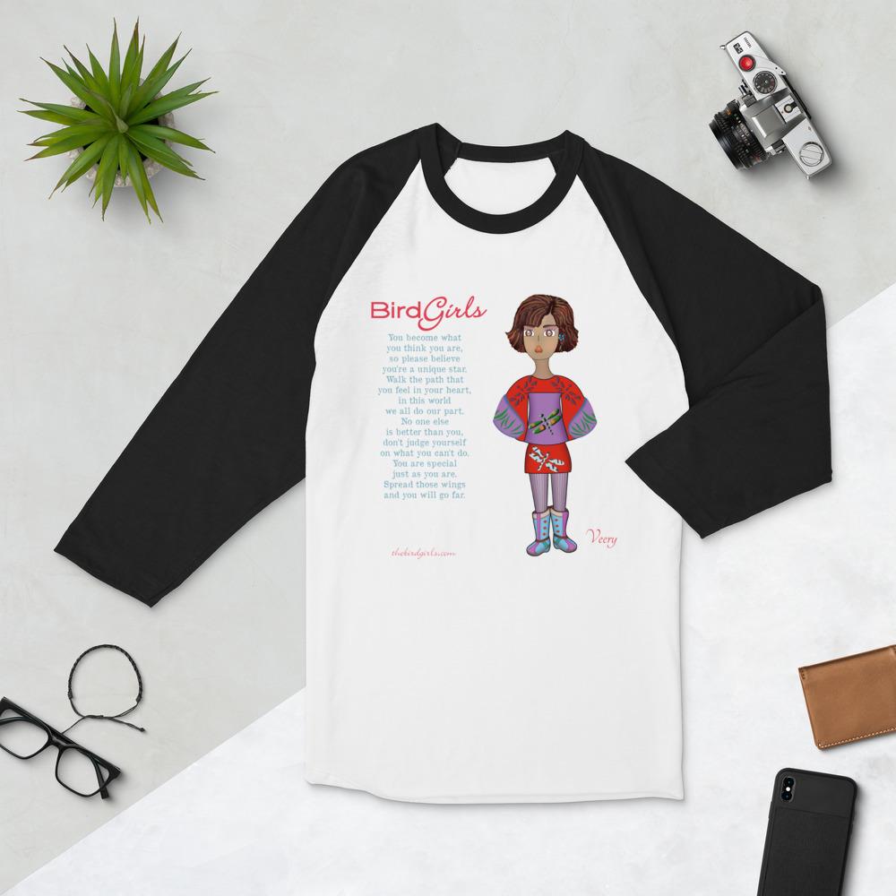 Veery 3/4 sleeve raglan shirt - The BirdGirls