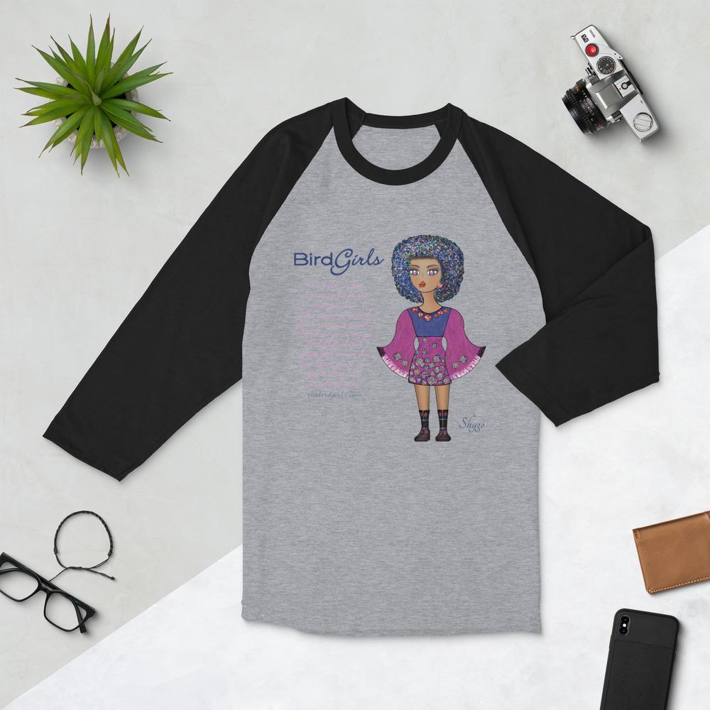 Shygo 3/4 sleeve raglan shirt - The BirdGirls