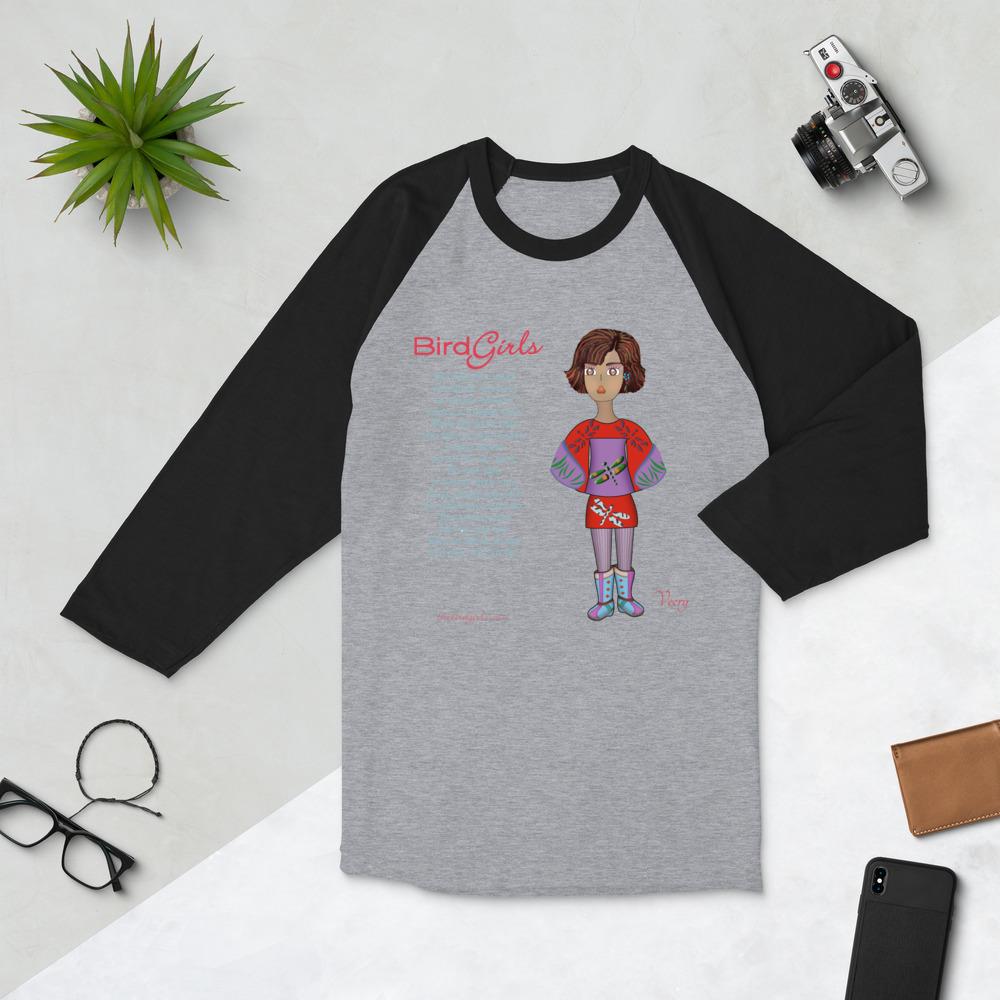 Veery 3/4 sleeve raglan shirt - The BirdGirls