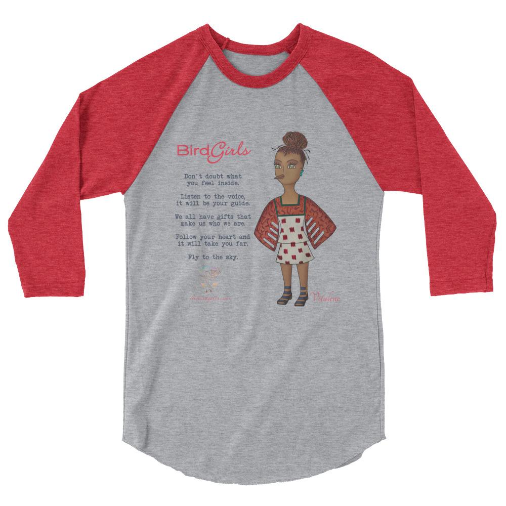 Vitalene 3/4 sleeve raglan shirt - The BirdGirls