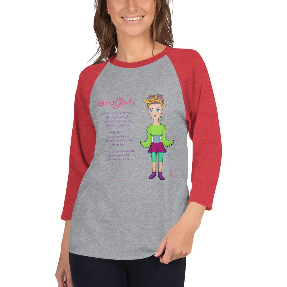 Belize 3/4 sleeve raglan shirt - The BirdGirls