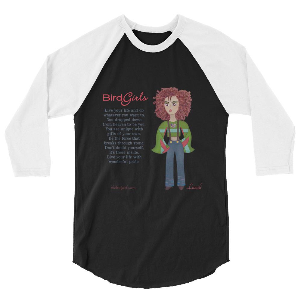 Lazuli 3/4 sleeve raglan shirt - The BirdGirls