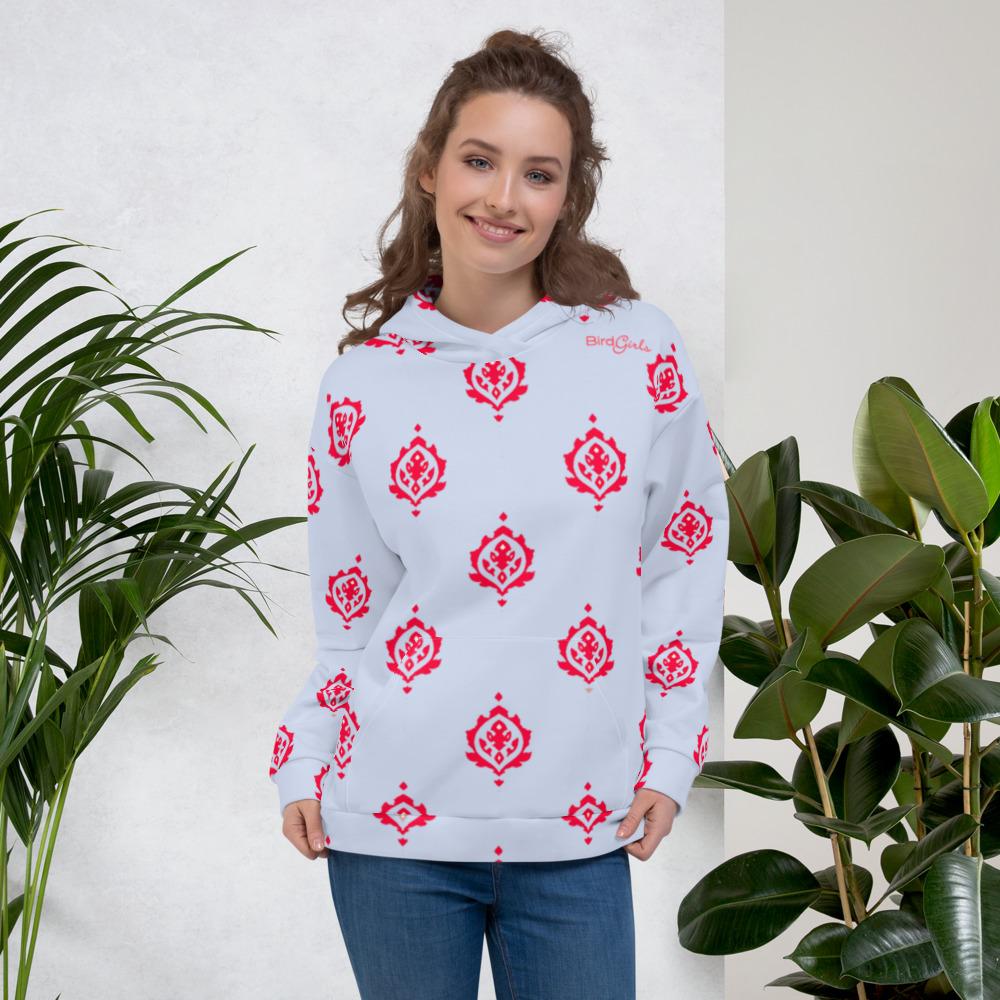 BirdGirls Red Stamp Unisex Hoodie - The BirdGirls
