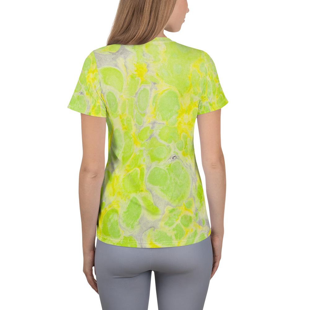 BirdGirls Lime Time All-Over Print Women's Athletic T-shirt - The BirdGirls