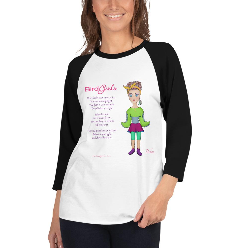 Belize 3/4 sleeve raglan shirt - The BirdGirls