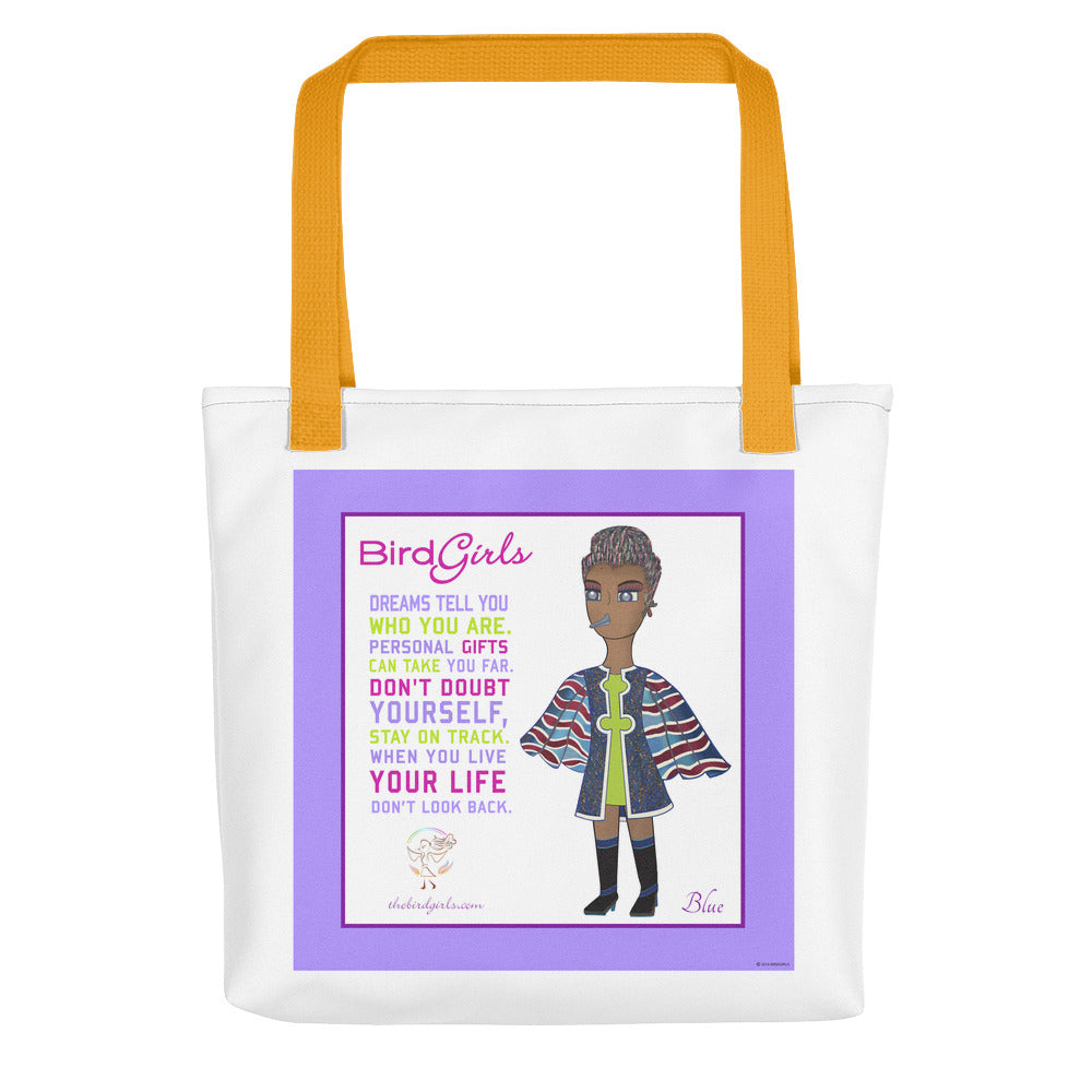 Blue Tote bag - thebirdgirls.com