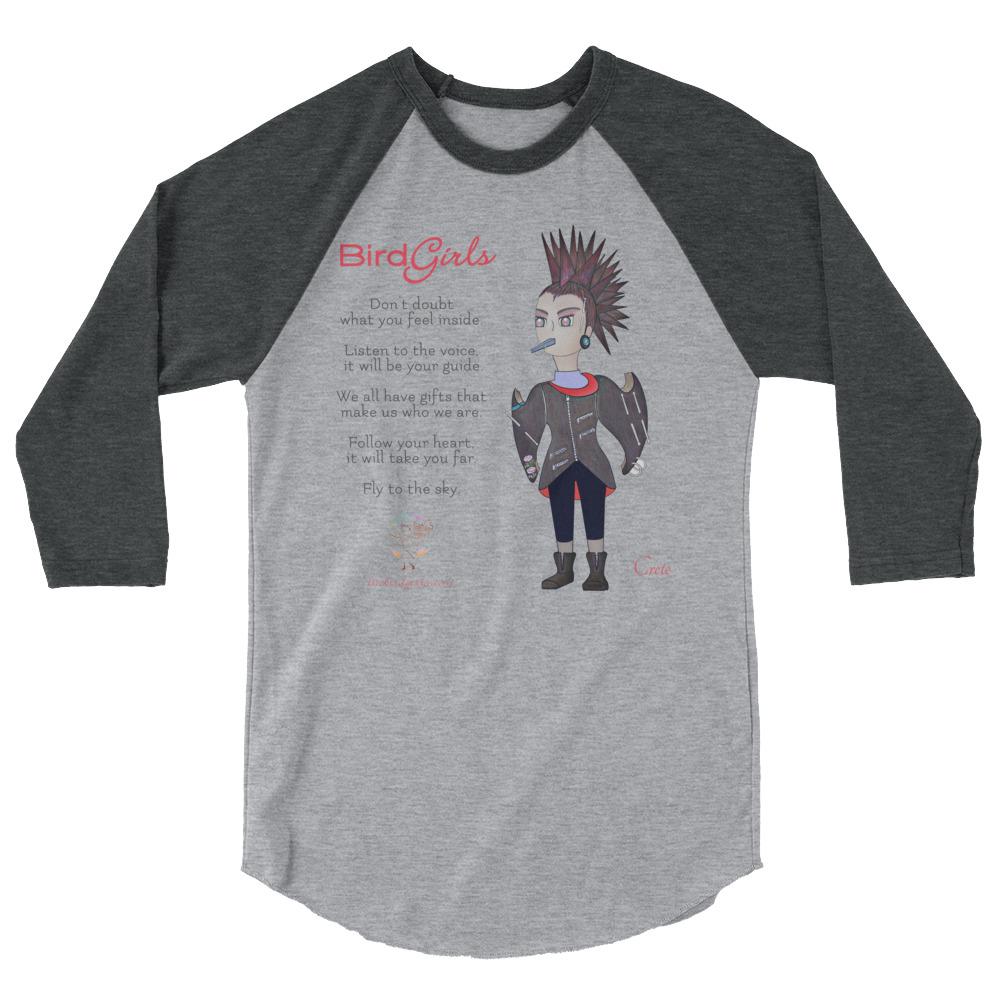 Crete 3/4 sleeve raglan shirt - The BirdGirls