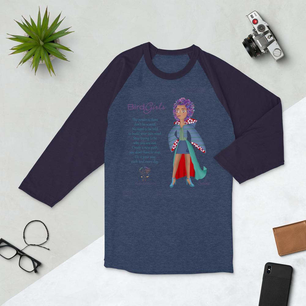 Sabina 3/4 sleeve raglan shirt - The BirdGirls