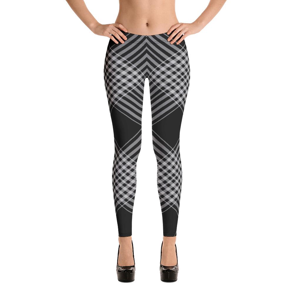 BirdGirls Black Plaid Leggings - The BirdGirls