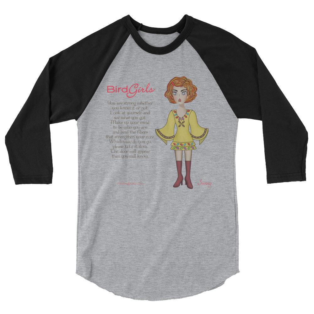 Sunny 3/4 sleeve raglan shirt - The BirdGirls