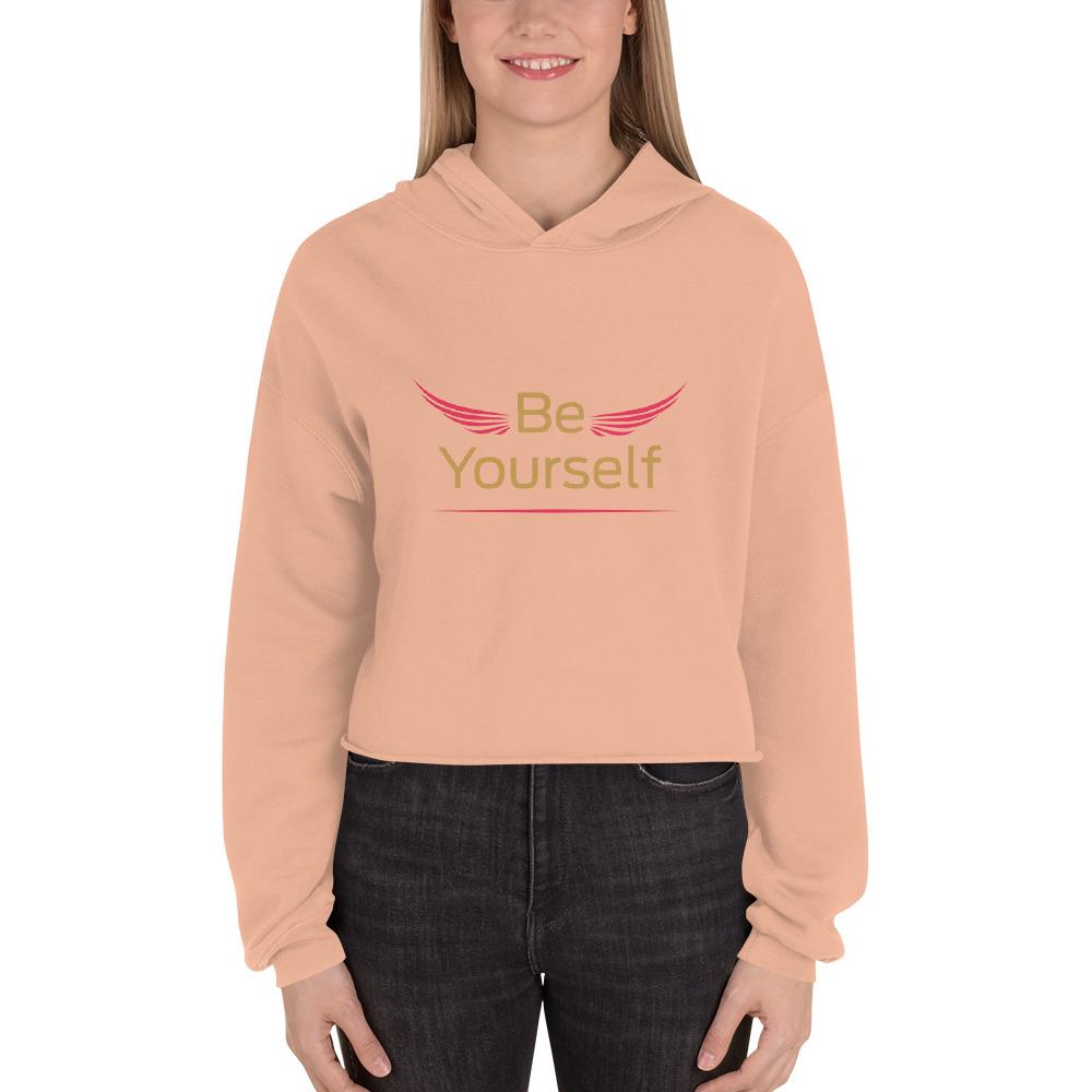 BirdGirls Be Yourself World Crop Hoodie - The BirdGirls