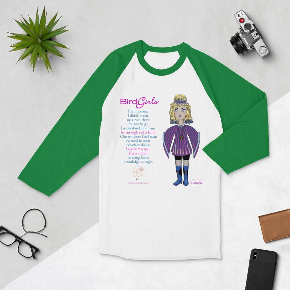 Chukar 3/4 sleeve raglan shirt - The BirdGirls