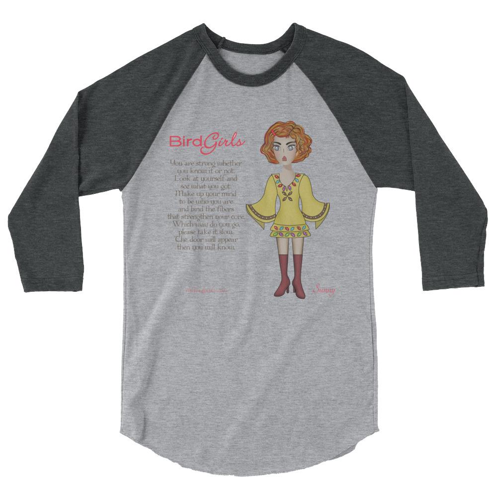 Sunny 3/4 sleeve raglan shirt - The BirdGirls