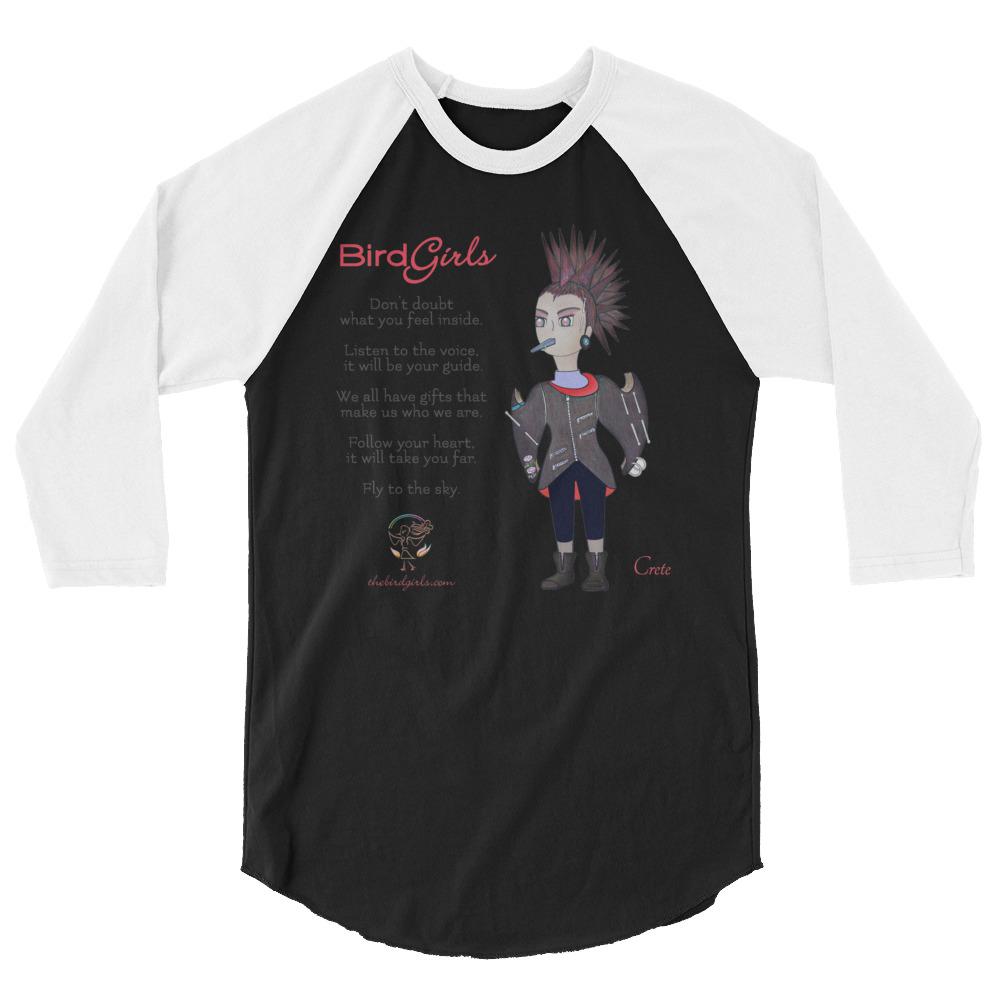 Crete 3/4 sleeve raglan shirt - The BirdGirls