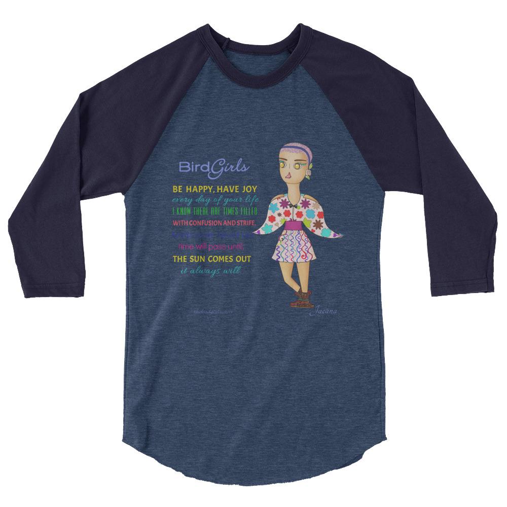 Jacana 3/4 sleeve raglan shirt - The BirdGirls