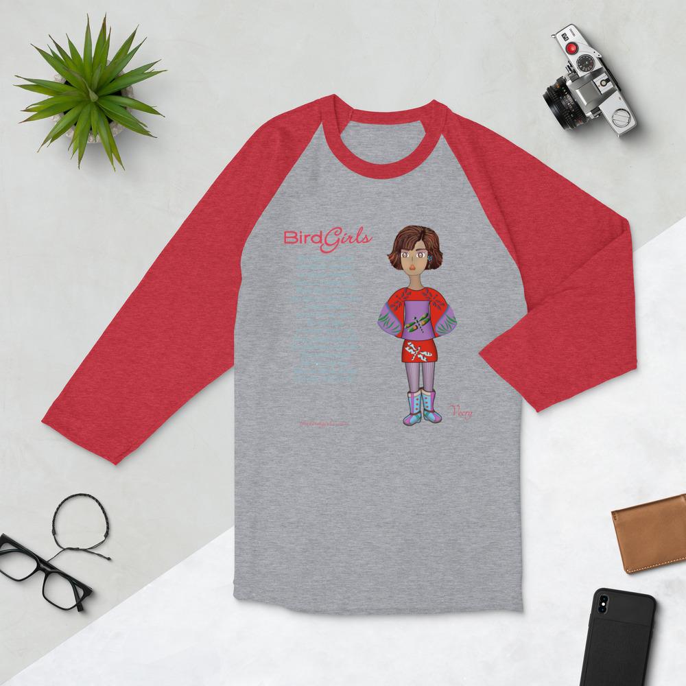 Veery 3/4 sleeve raglan shirt - The BirdGirls