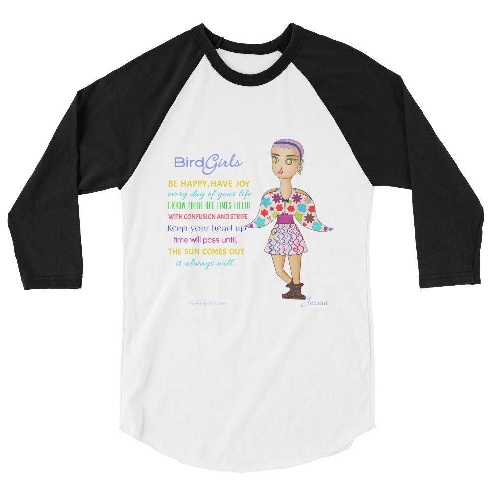 Jacana 3/4 sleeve raglan shirt - The BirdGirls