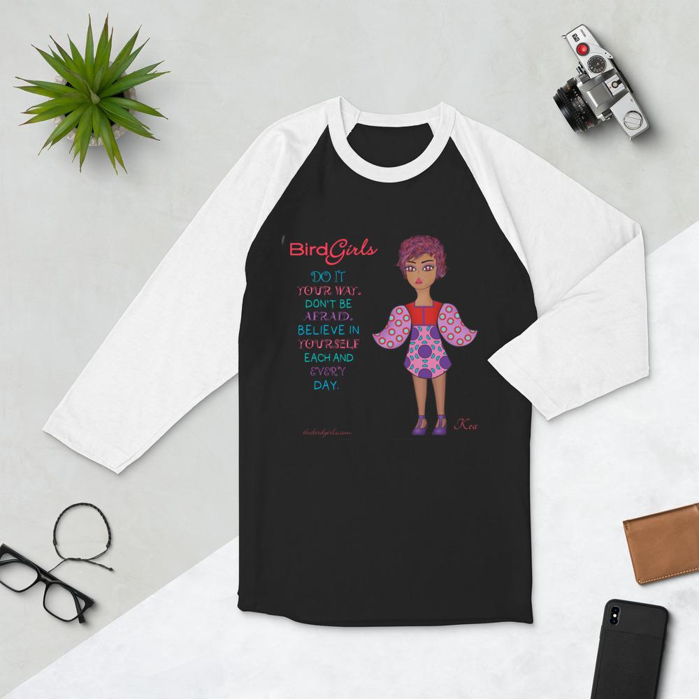 Kea 3/4 sleeve raglan shirt - The BirdGirls