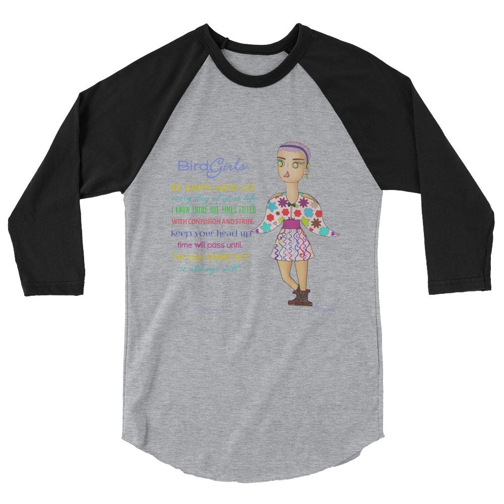 Jacana 3/4 sleeve raglan shirt - The BirdGirls